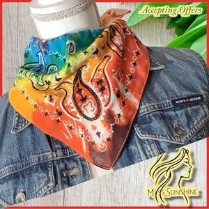 Paisley pattern - sharp - fresh - clean - Multicolor - Bandana - 100% cotton